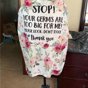 Floral Print Kids Carrier Cover with Message